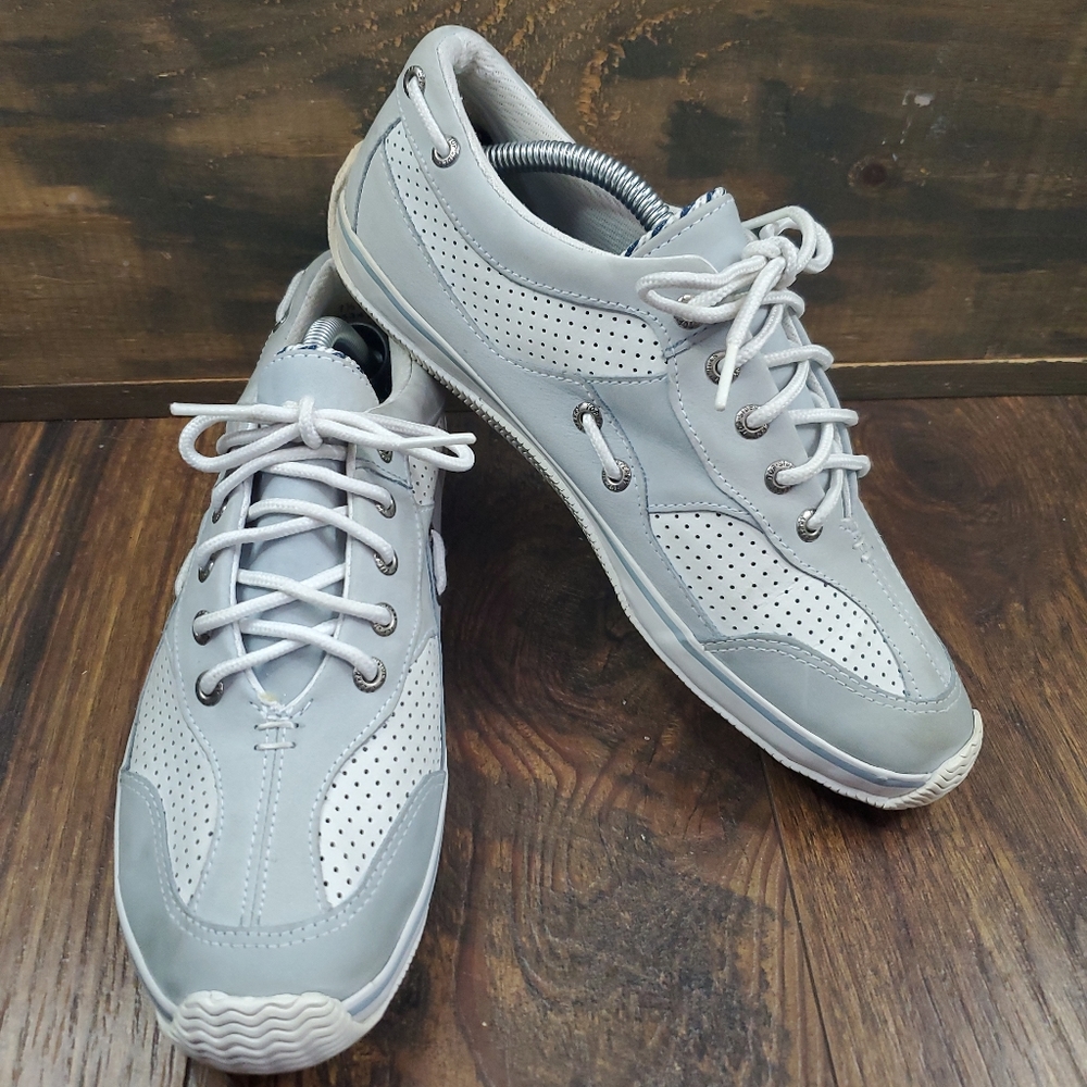 Sperry Top-Sider Blue Suede Leather Boat Deck Sneaker Shoe Womens Size 7.5